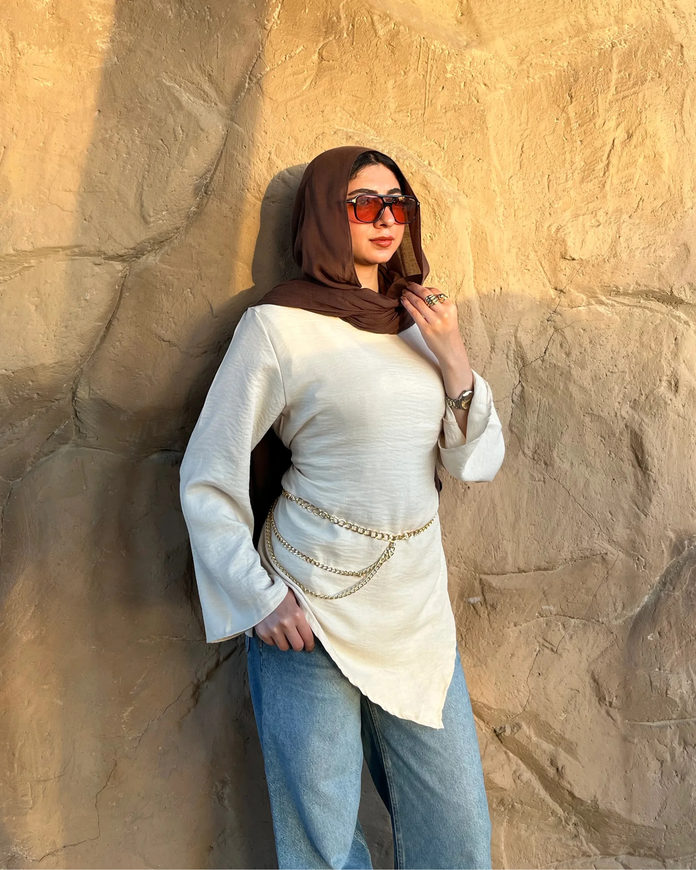 Élan Top in Beige