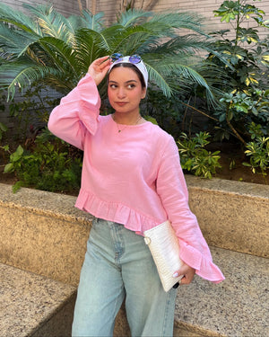 Sunbeam Top Baby Pink - side view
