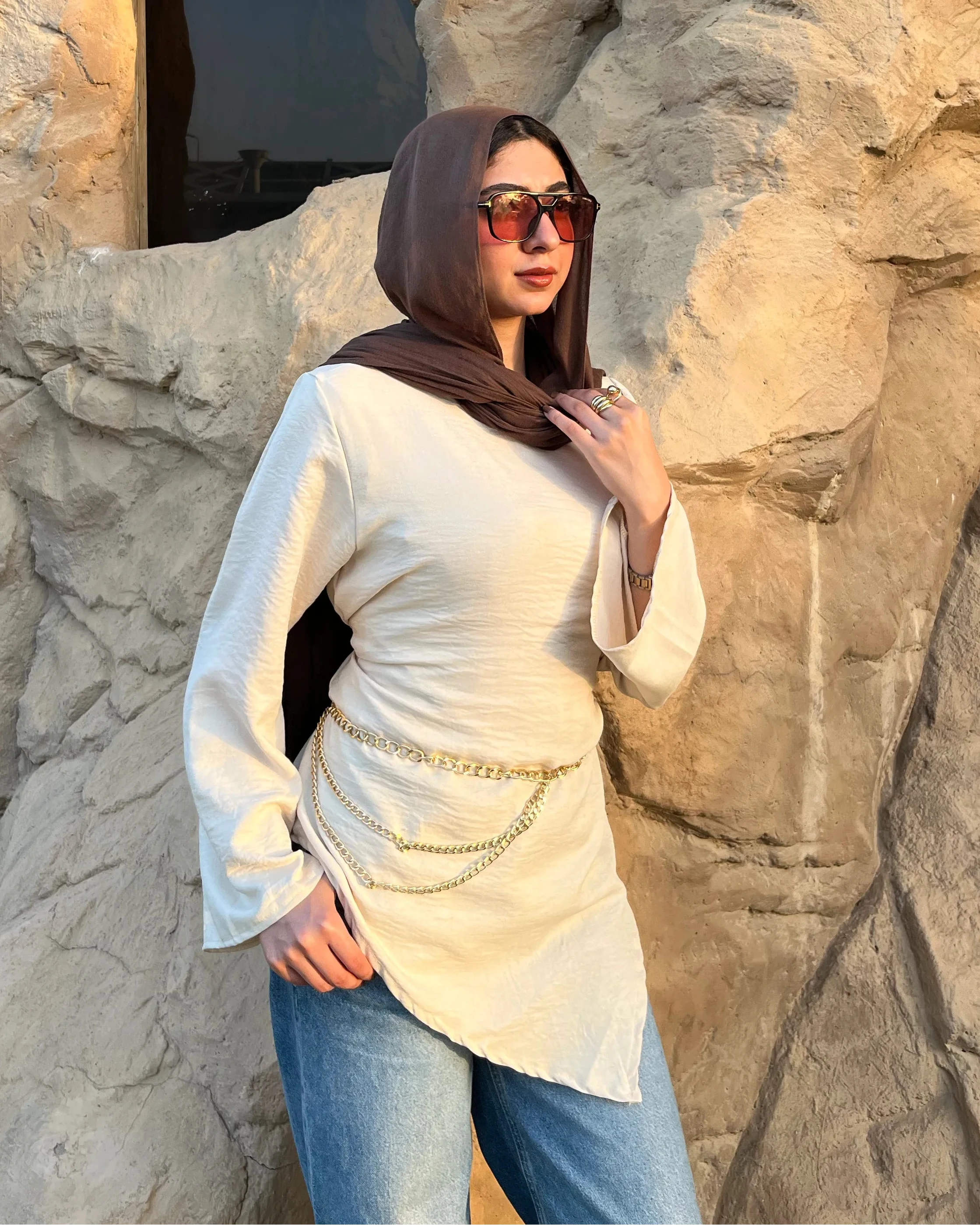 Élan Top in Beige