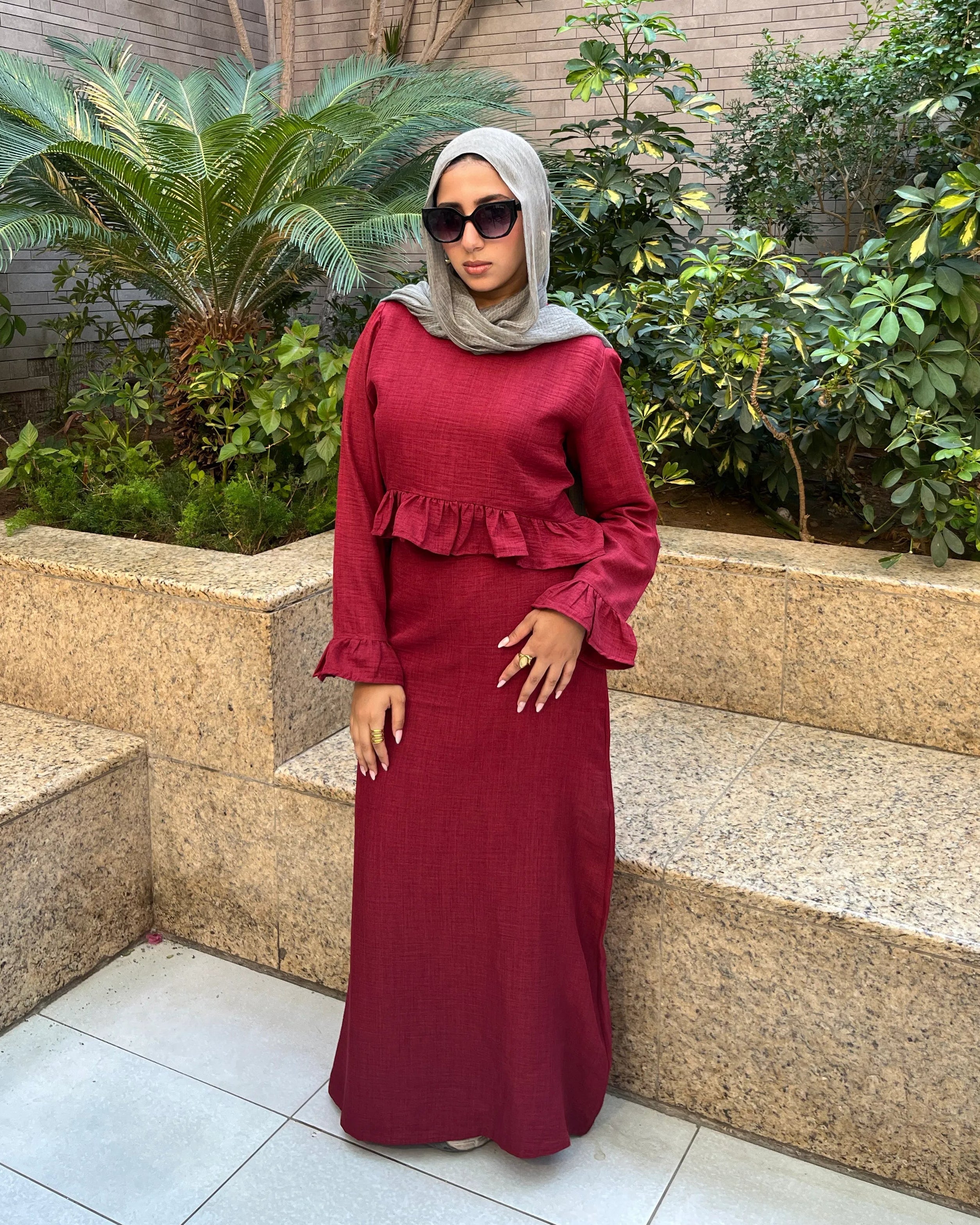 Elara Dress elegant full-length editorial look