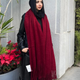 Luxury burgundy mohair shawl with elegant fringe details - Kawarem premium winter accessory 60x200cm